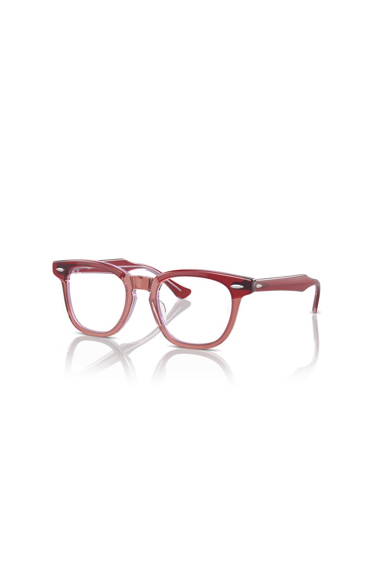 Ray-Ban 45mm Square optical glasses, Main, color, Red