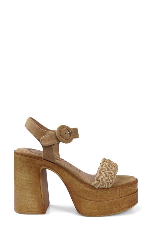 Candies Candie's Zaide Ankle Strap Platform Sandal In Brown