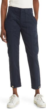 FRAME Trapunto Button Tab Cuff Pants