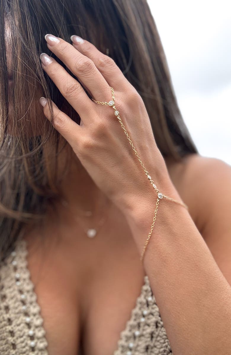 Set & Stones Miley Hand Chain, Alternate, color, Gold