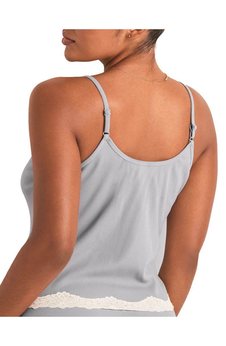 Adore Me Rib Knit & Lace Cami Top, Alternate, color, 