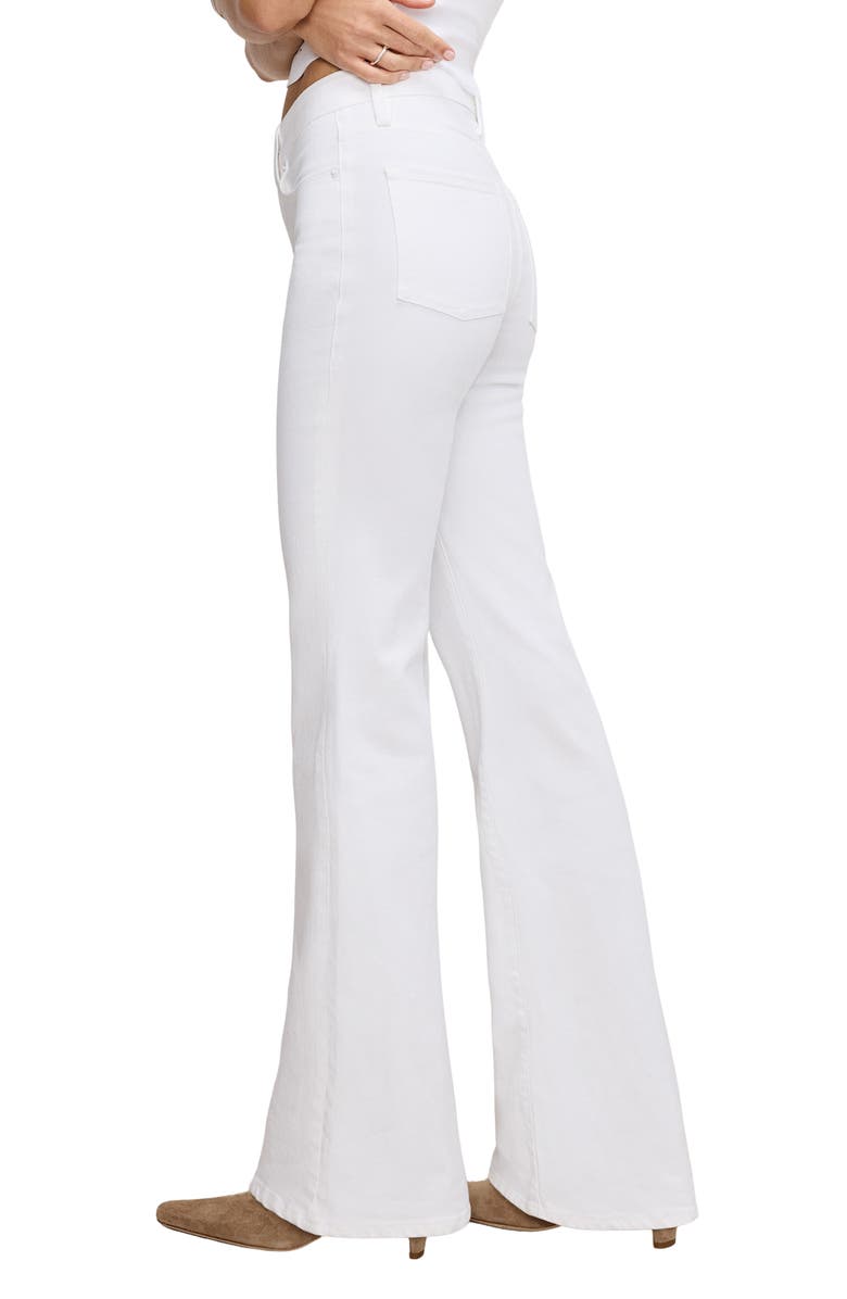 Good American Good Legs Flare Jeans, Alternate, color, 