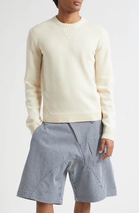 Oversize Cotton Crewneck Sweater
