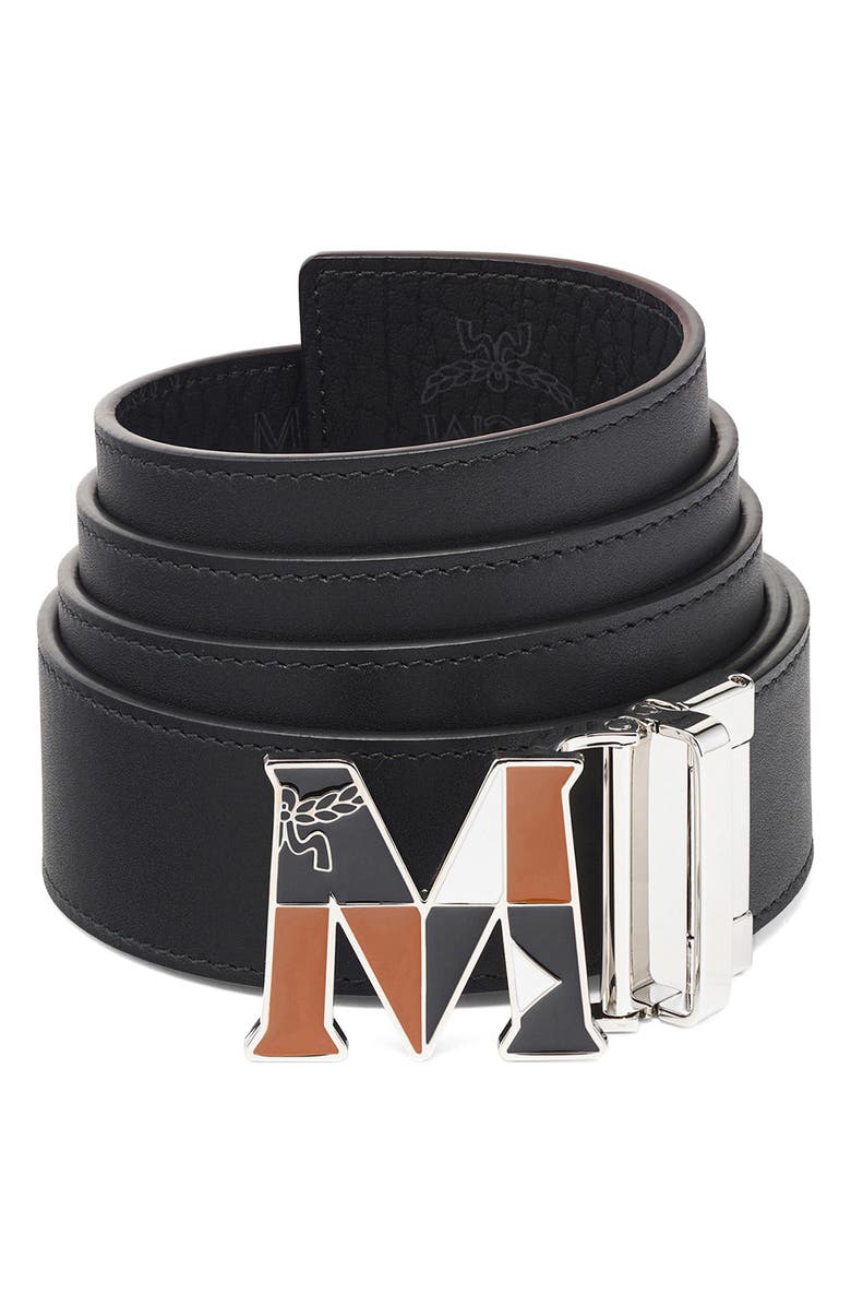 MCM Claus Reversible Belt, Alternate, color,