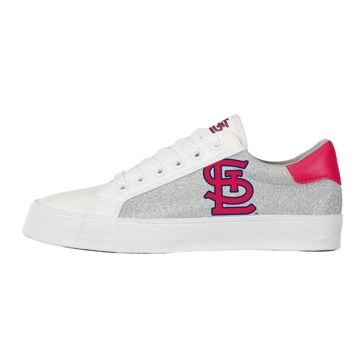 FOCO Women's FOCO St. Louis Cardinals Glitter Sneakers, Alternate, color, 