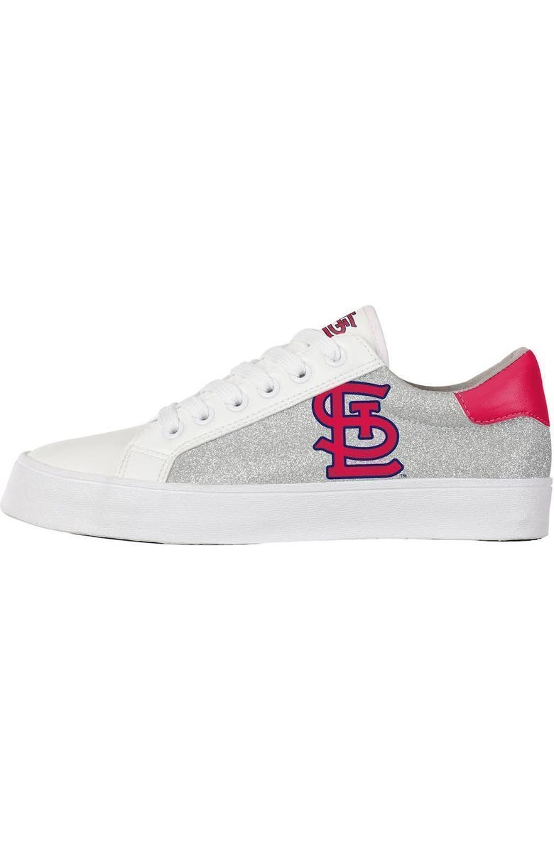 FOCO Women's FOCO St. Louis Cardinals Glitter Sneakers, Alternate, color,