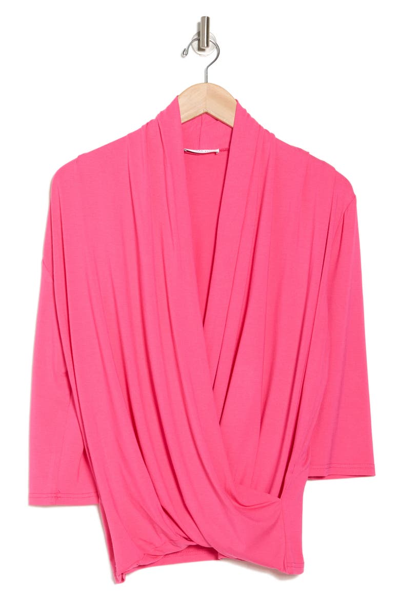 Crossover Woven Top, Alternate, color, PINK