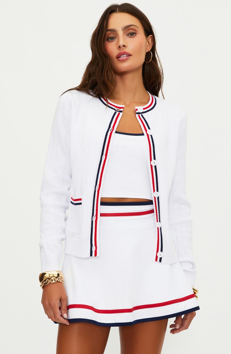 Beach Riot Ally Rib Cardigan, Alternate, color, Heritage White