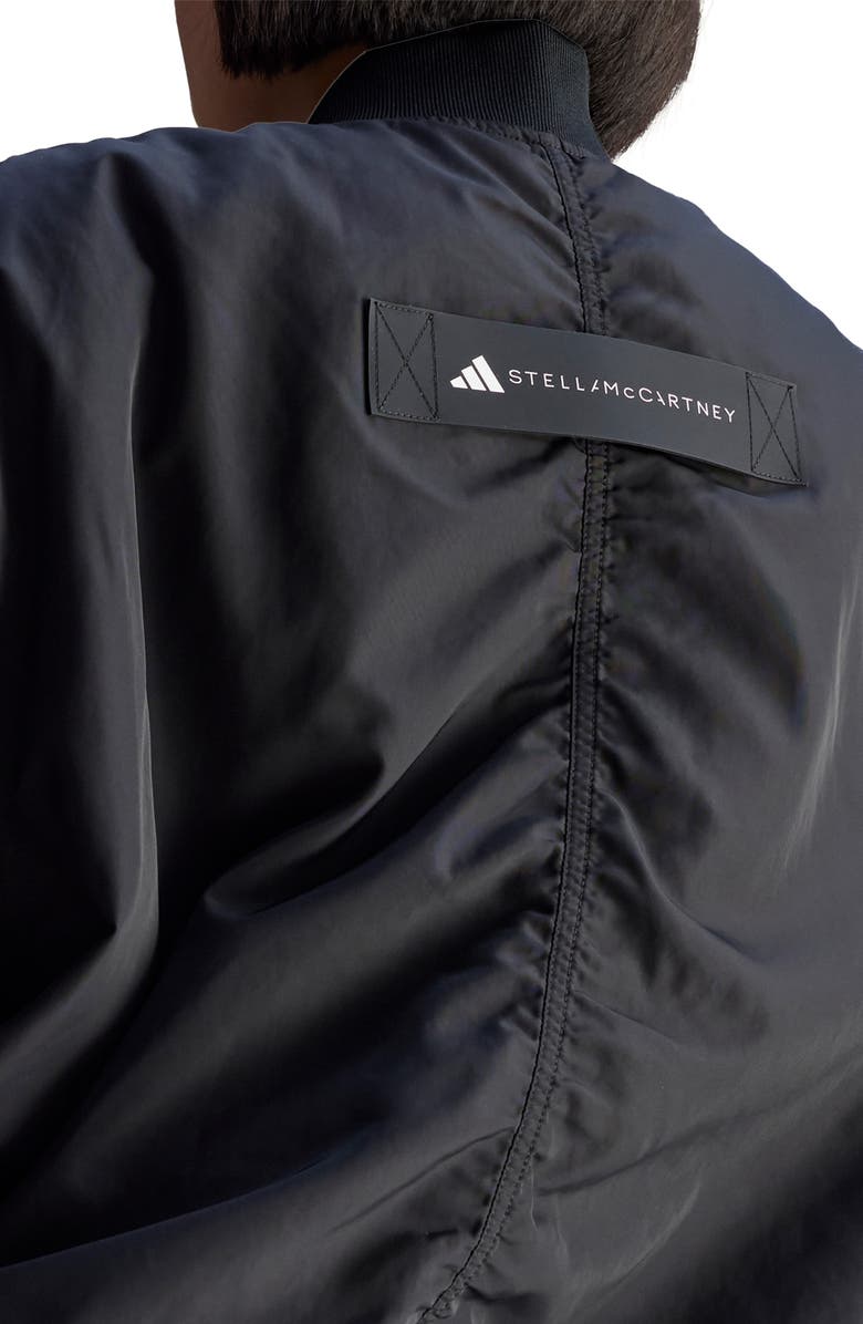 adidas Stella McCartney Bomber Jacket, Alternate, color, Black