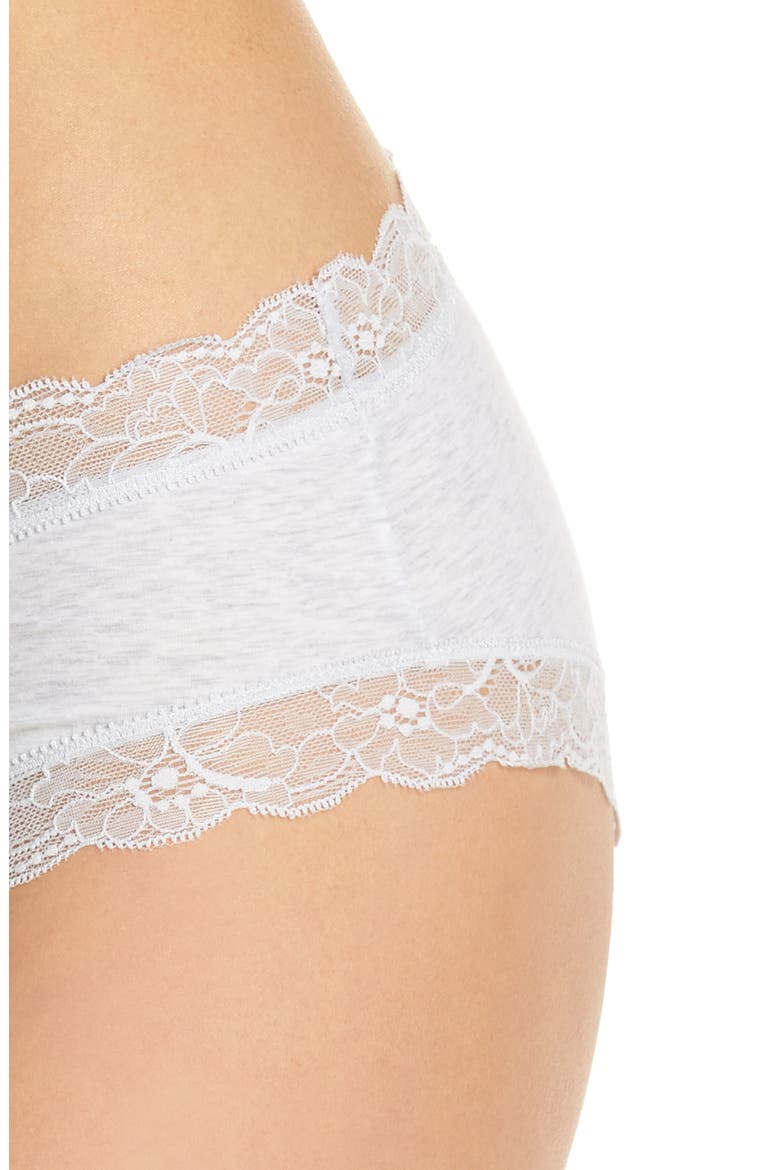 Cotton Lace Hipster Briefs, Alternate, color, CERAMIC MELANGE 1212