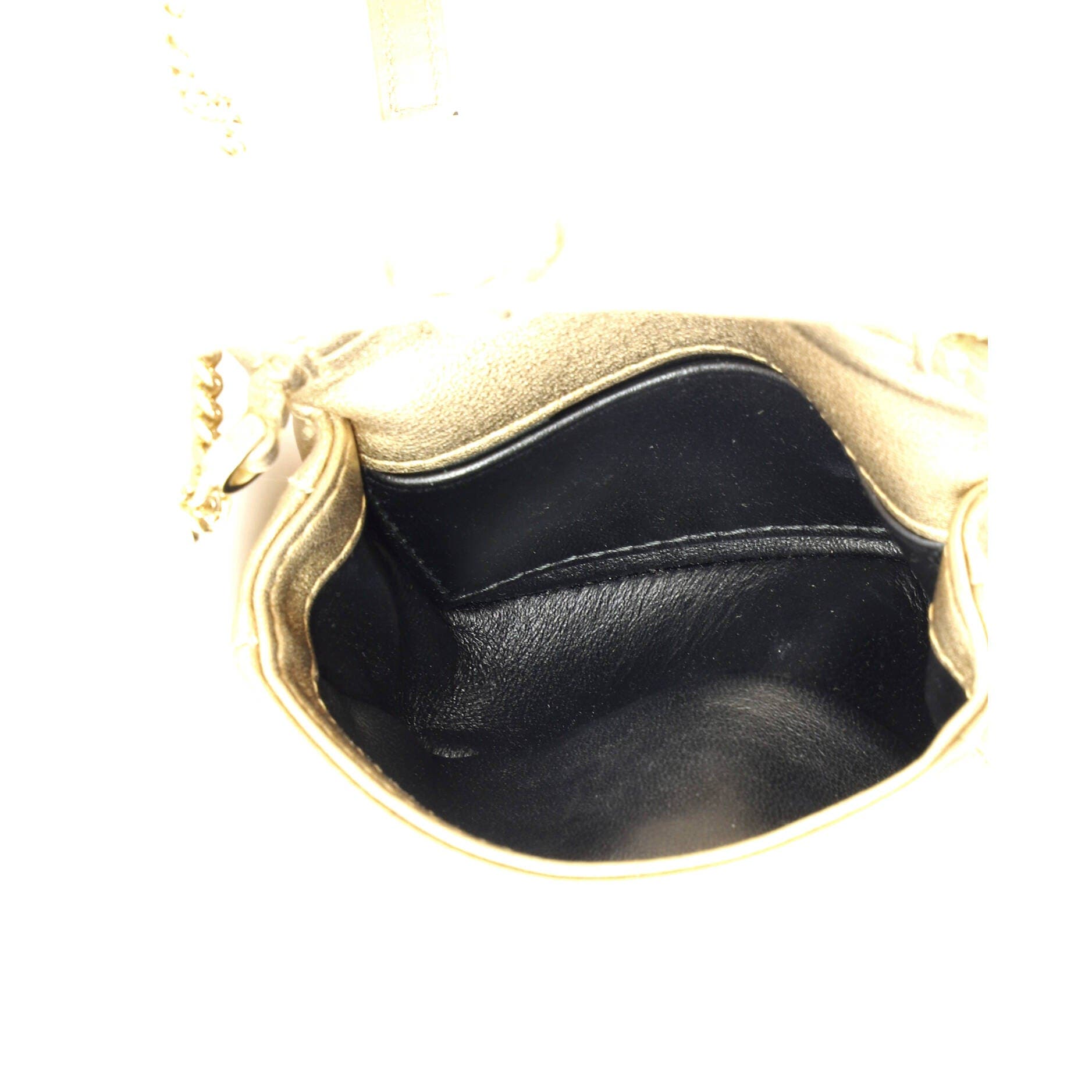 Serpenti Cabochon Shoulder Bag Diagonal Quilted Leather Micro, Alternate, color, Metallic Gold