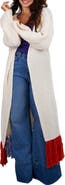 SAACHI Rainbow Tassel Duster Cardigan