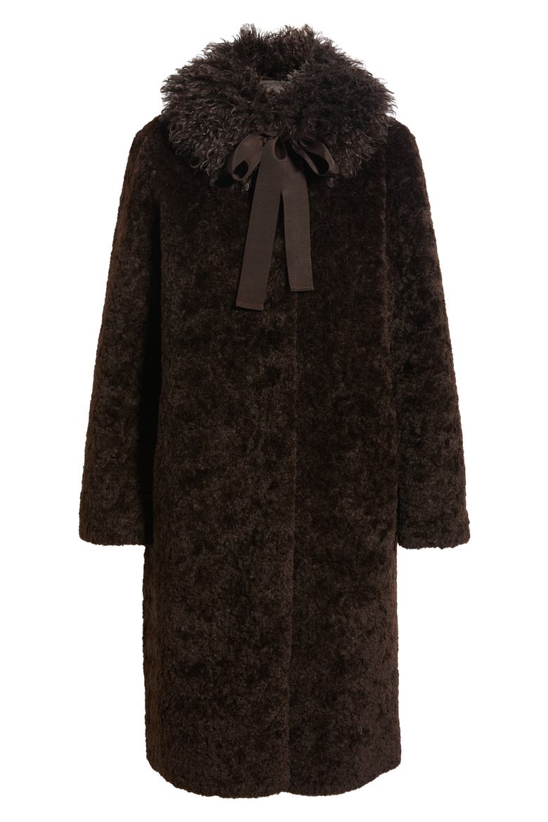 Miranda Faux Fur Coat, Alternate, color, ESPRESSO