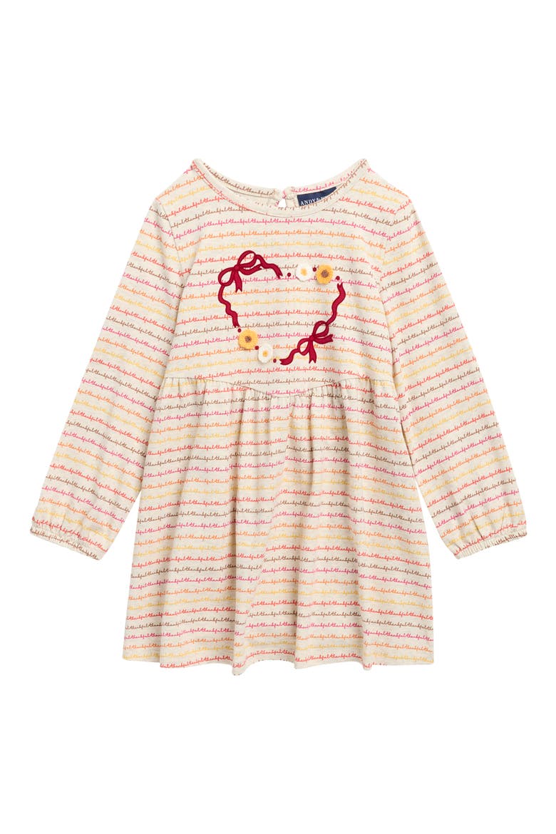 Kids' Stretch Cotton Jersey Dress, Main, color, BEIGE