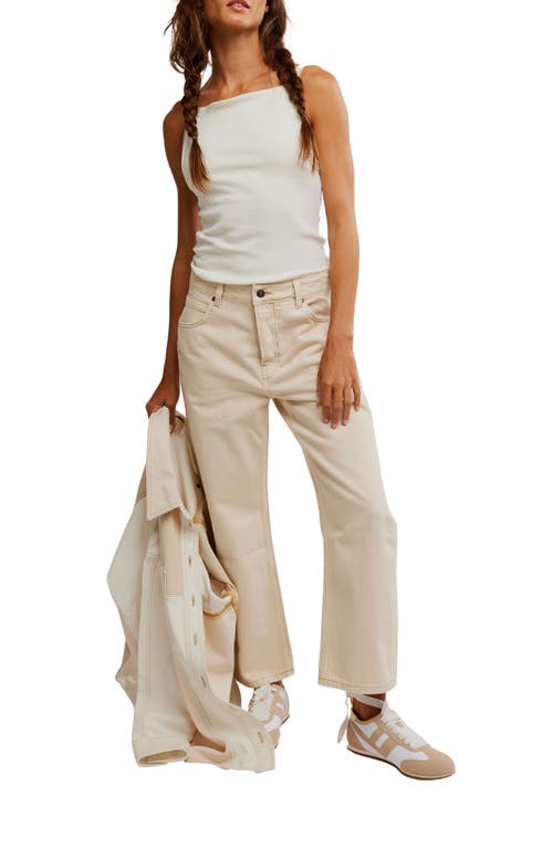 FREE PEOPLE FREE PEOPLE DEEP TRANCE WIDE LEG ANKLE JEANS