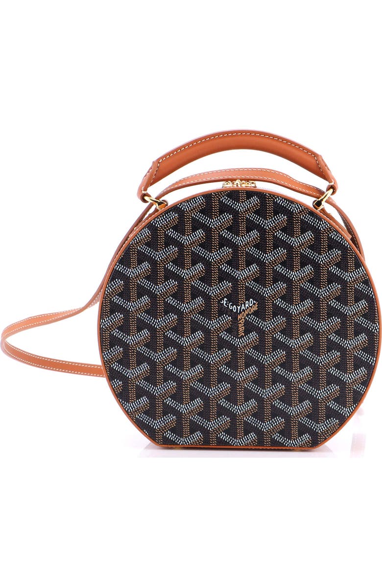 Pre-Owned Goyard Alto Hatbox Bag Coated Canvas, Main, color, Brown