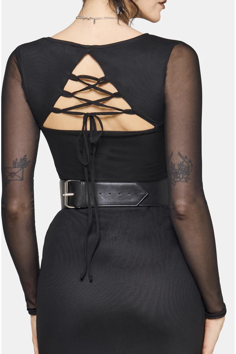 Ebonine Backless Maxi Dress, Alternate, color, Black
