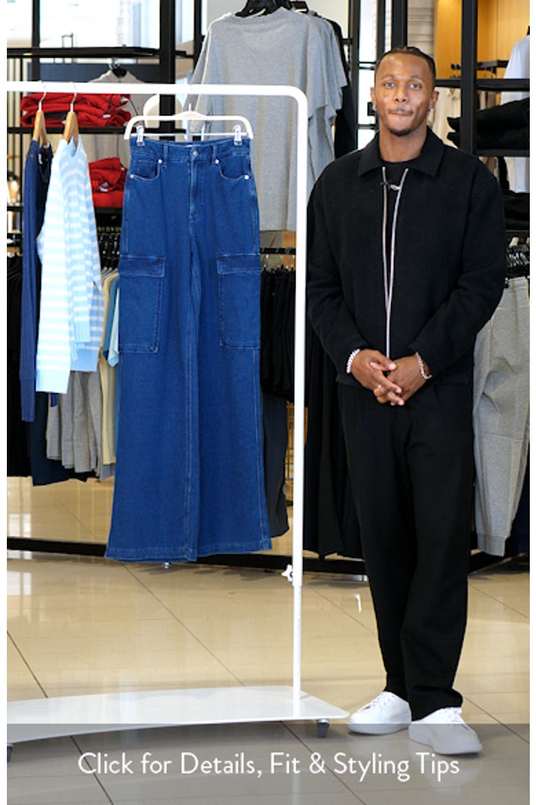 Jeanius Good Skate Wide Leg Cargo French Terry Pants video