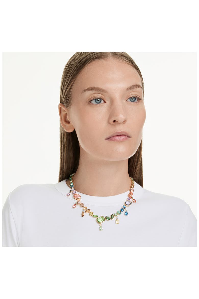 Gema Crystal Collar Necklace, Alternate, color, GOLD/ MULTI