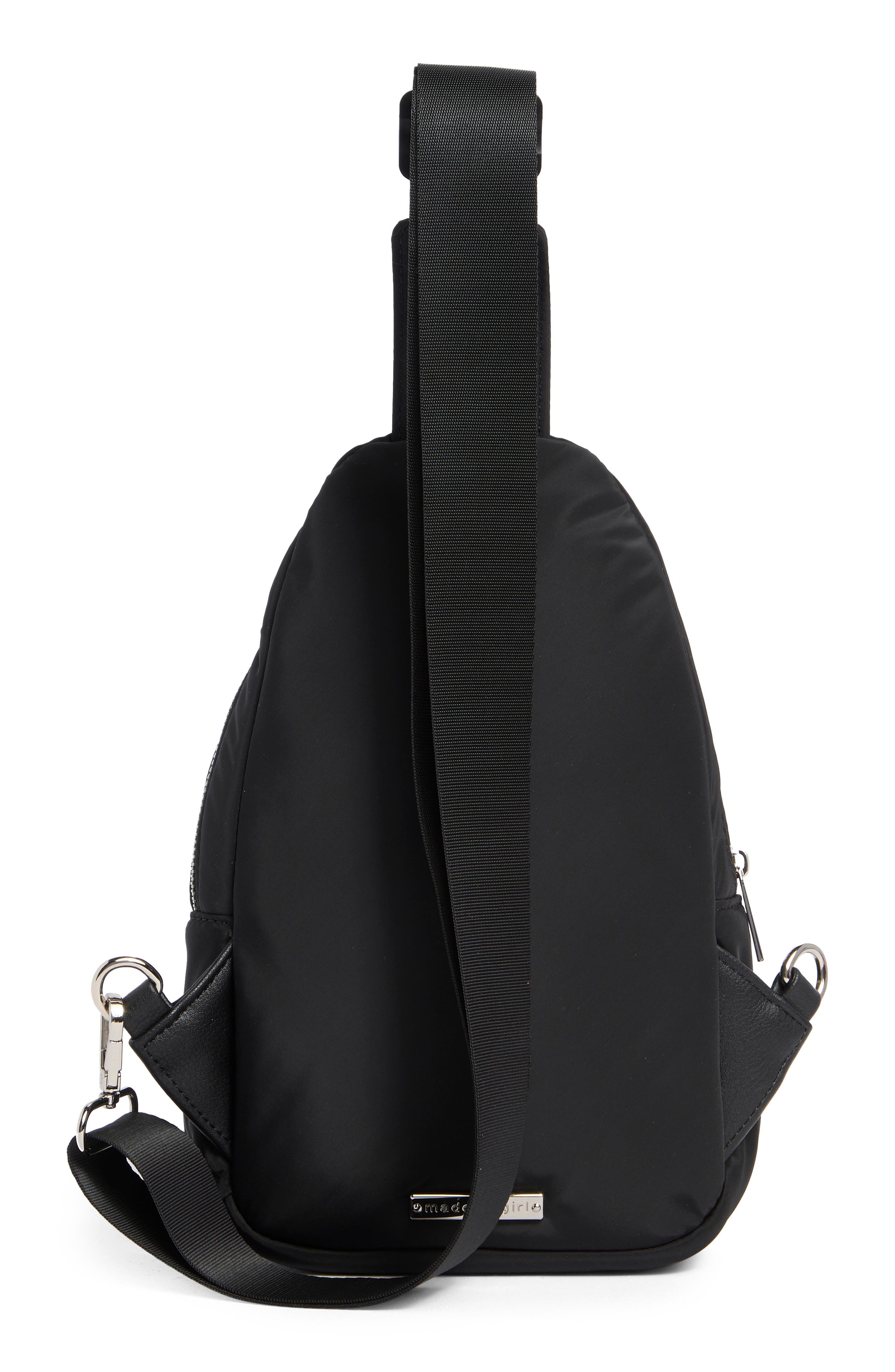 Madden Girl Sling Bag, Alternate, color, Black