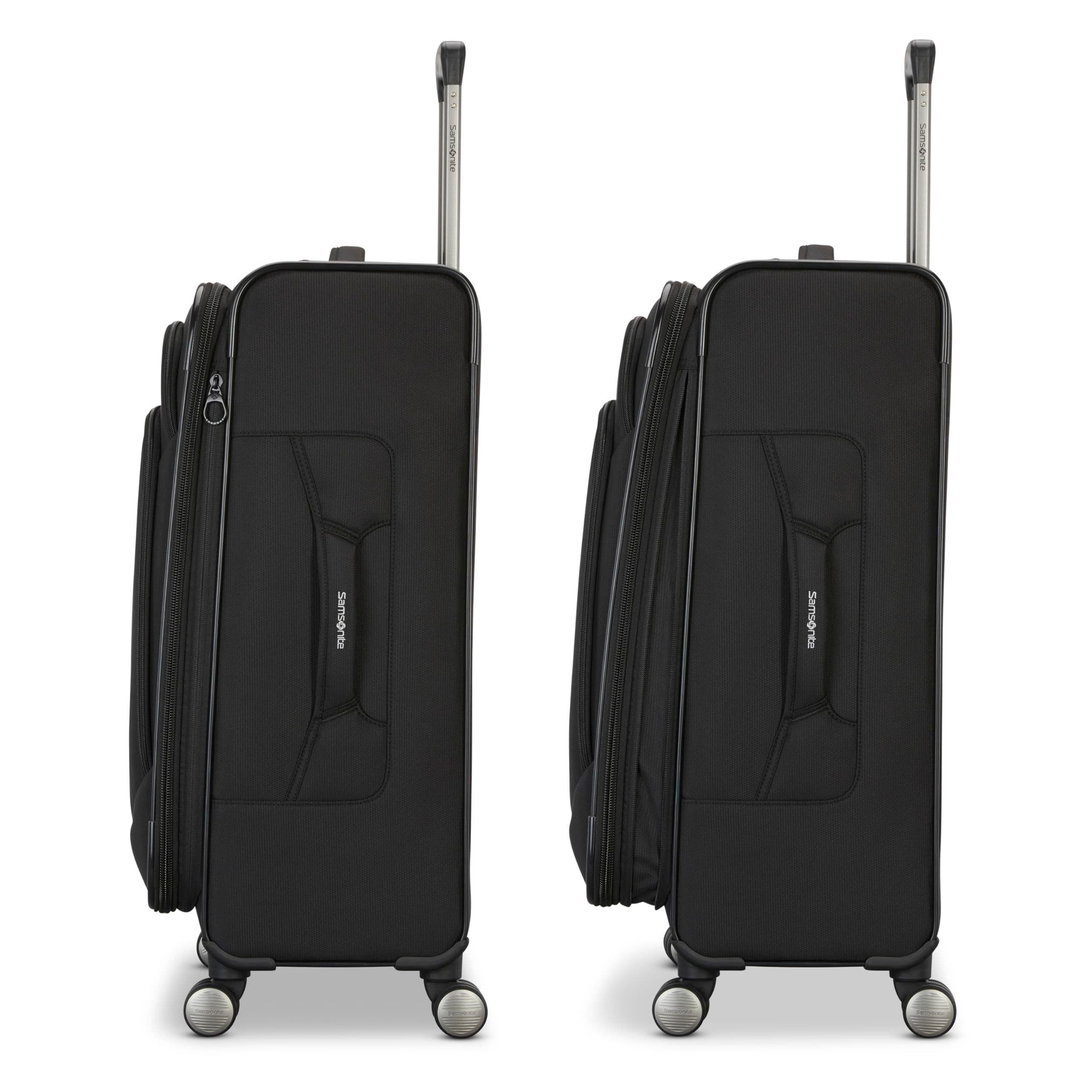 Samsonite Ascella 4 Softside Expandable 20" Carry On Spinner, Alternate, color, Black