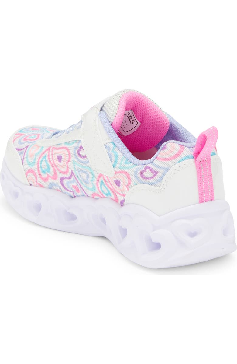 SKECHERS Kids' Heart Lights - Boogie Love Sneaker, Alternate, color, White Multi