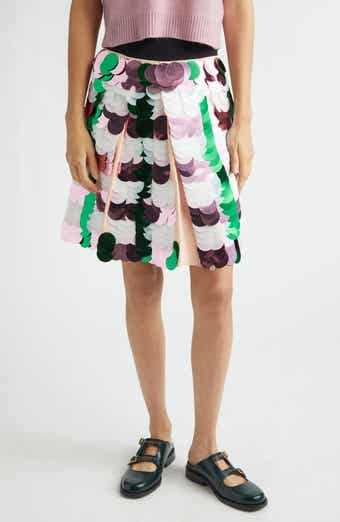 Sequin Check Skirt