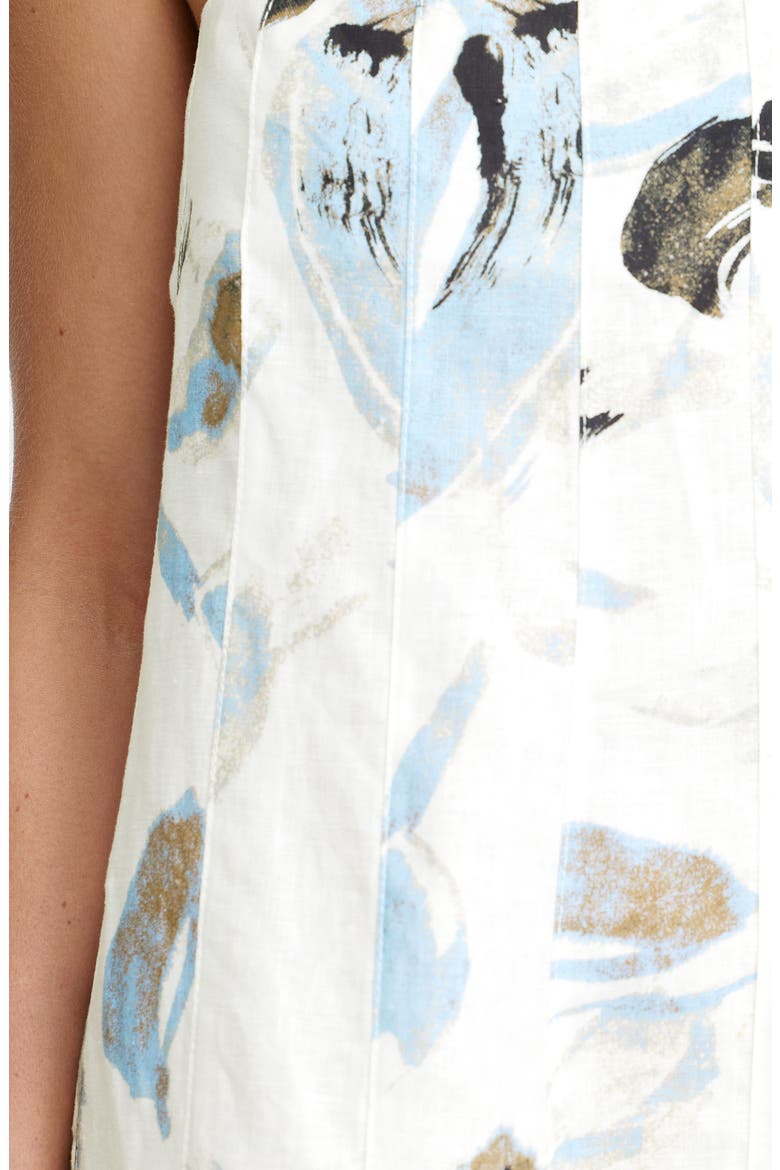 Rosalie Floral Cotton Strapless Maxi Dress, Alternate, color, MAGNOLIA