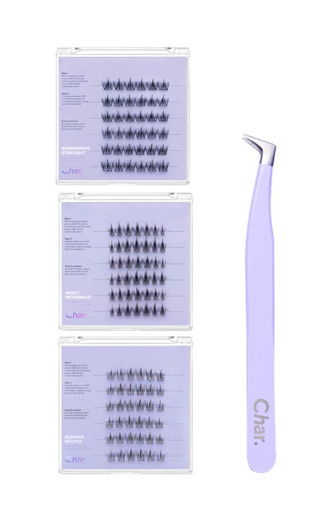 Dreaming Bunny Collection Pre-Glued Reusable Lashes and 45 Degree Tweezer