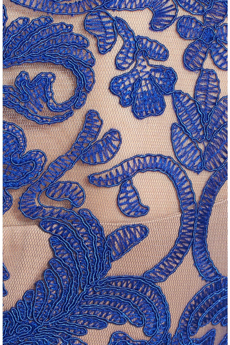 Lace A-Line Gown, Alternate, color, MYSTIC BLUE