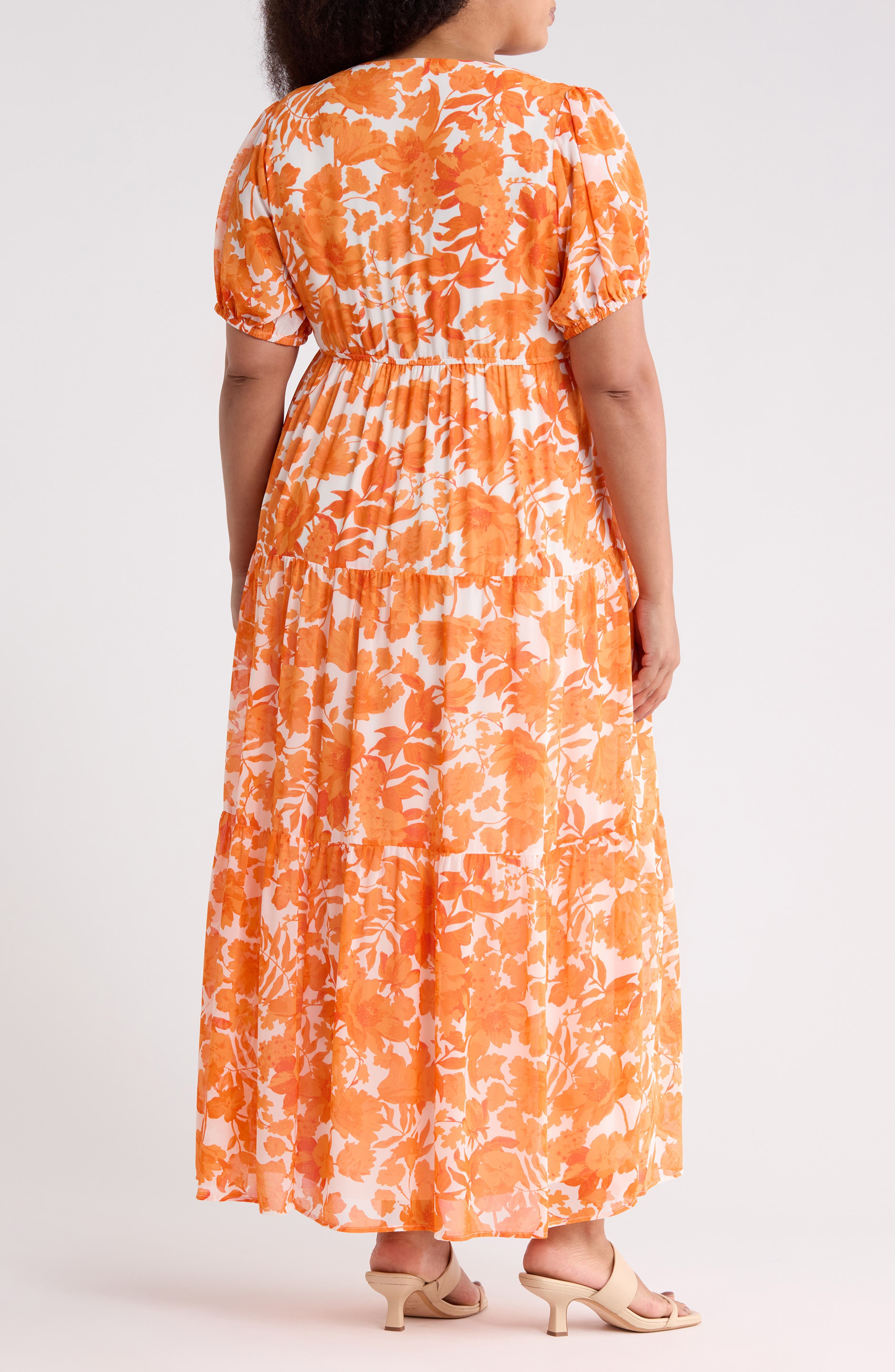 Tangelo Floral Print Maxi Dress - image 2