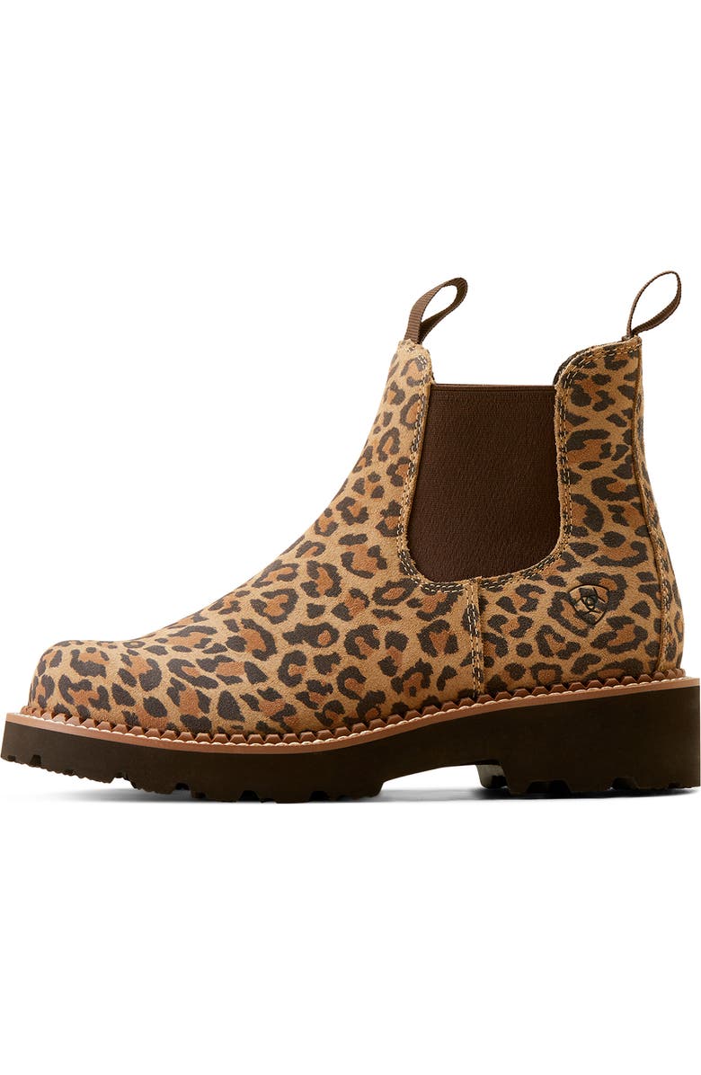 Ariat Fatbaby Western Chelsea Boot, Alternate, color, Cheetah