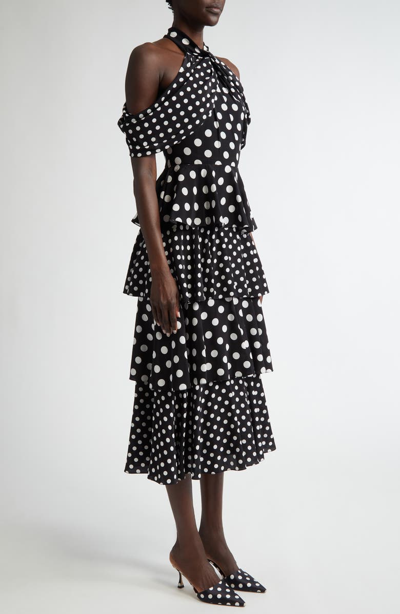 Carolina Herrera HALTER NECK TIERED M, Alternate, color, 