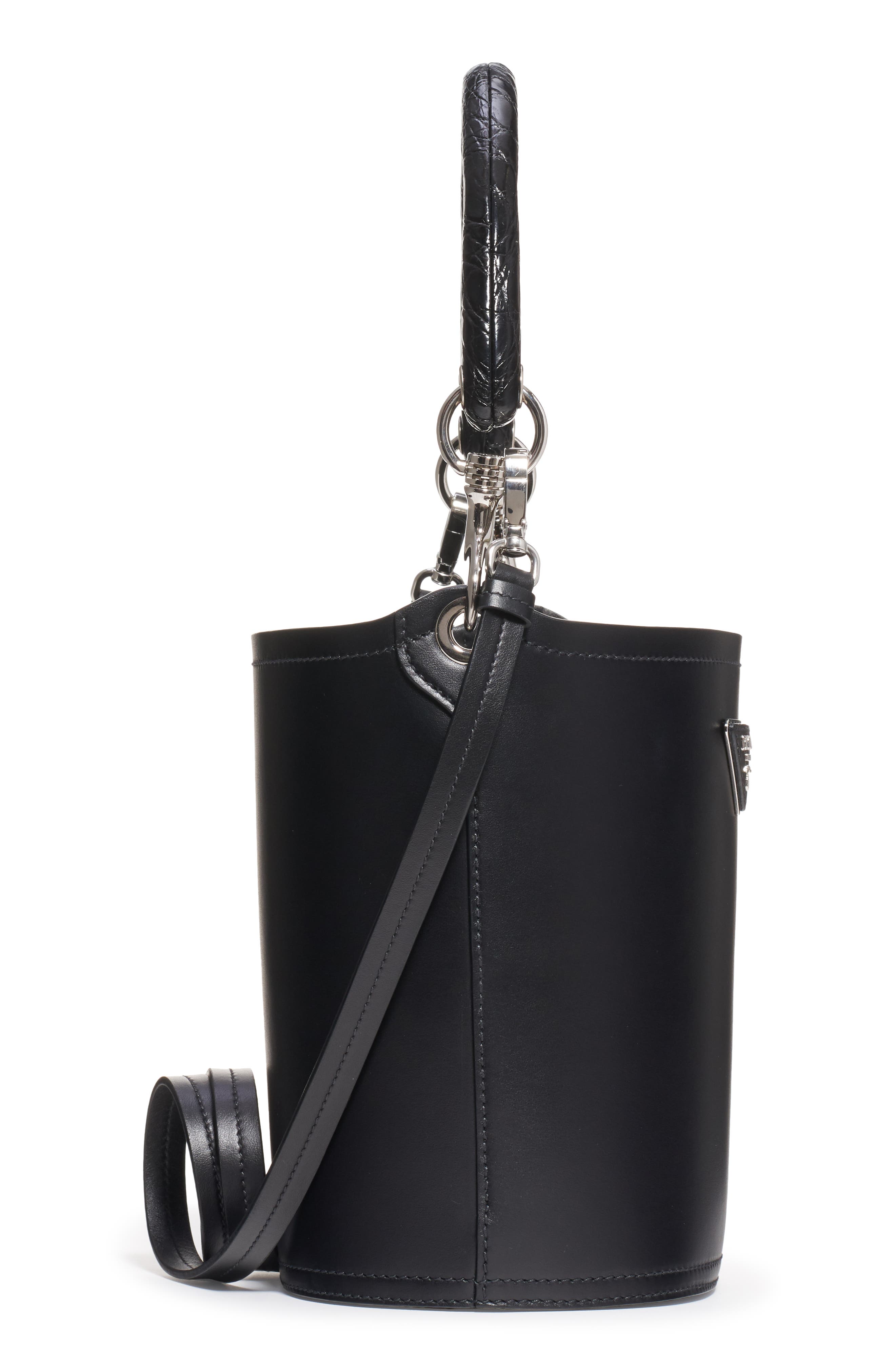 Prada Leather Bucket Bag, Alternate, color, 