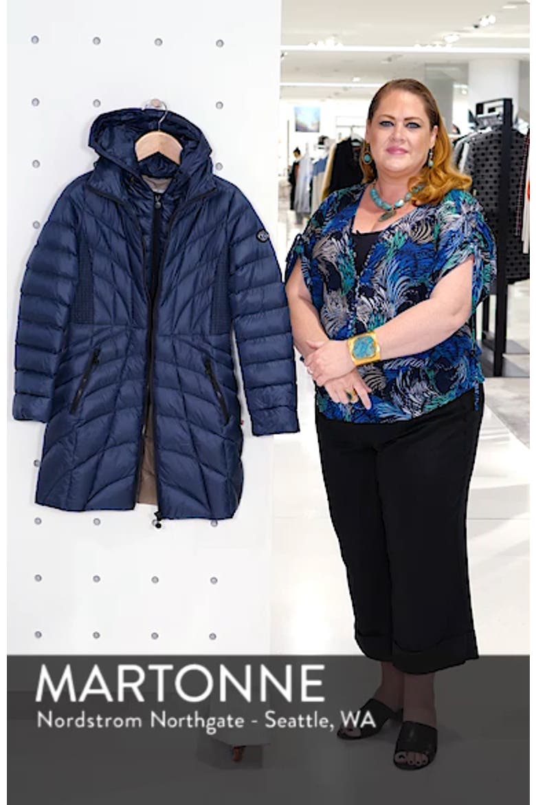 Glossy Quilted Walker Coat video