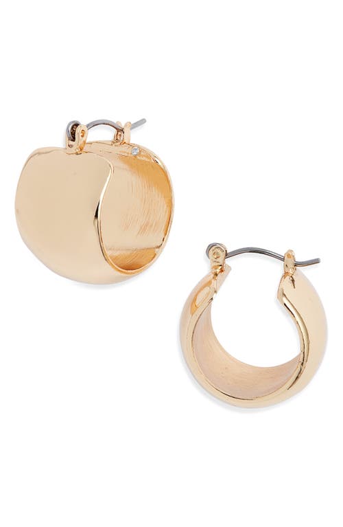 Nordstrom Wide Huggie Hoop Earrings In Gold