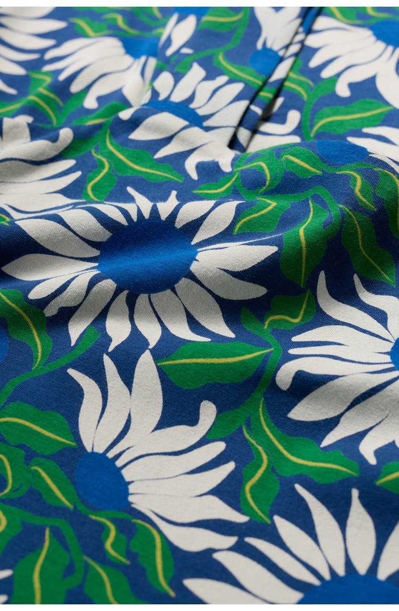 Seasalt Cornwall Deep Water Print Fit & Flare Dress, Alternate, color, Bold Sunflower Marine