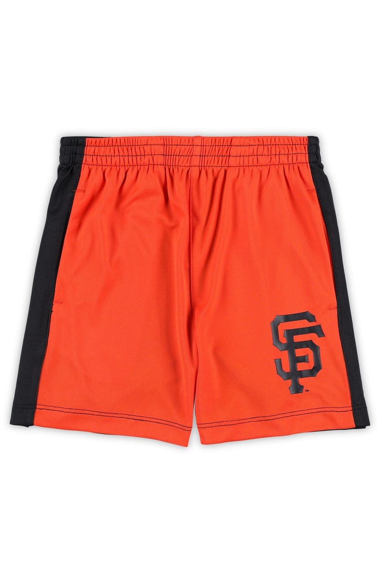 Outerstuff Infant Brown/Orange San Francisco Giants Stealing Homebase 2.0 T-Shirt & Shorts Set, Alternate, color, Brown
