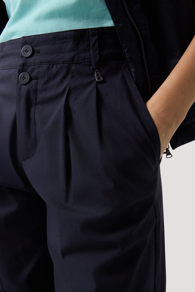 Pleated Trousers Amy, Alternate, color, Navy blue