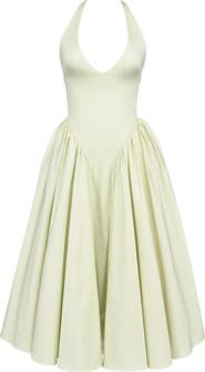 HOUSE OF CB Marilyn Gingham Halter Midi Sundress