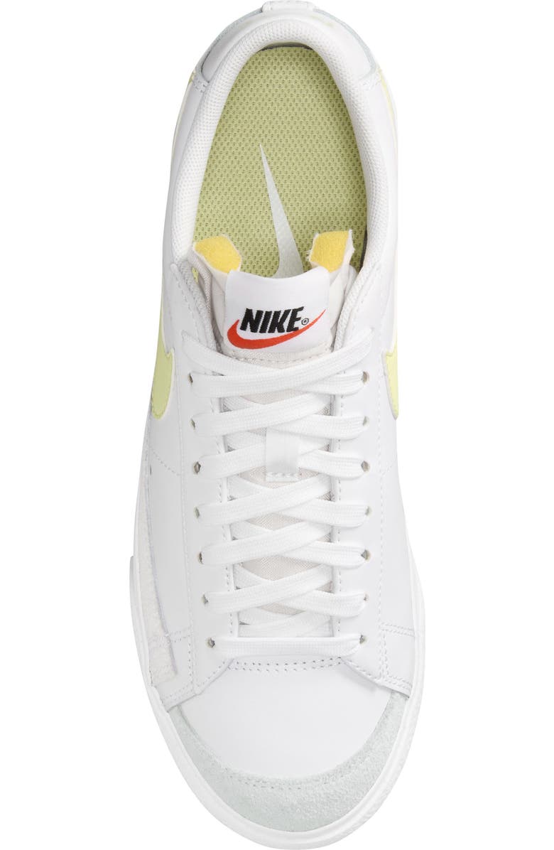 Nike Blazer Low Platform Sneaker, Alternate, color, White/ Lime/ Orange/ Black