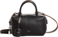Max Mara Small Boston Leather Top Handle Bag