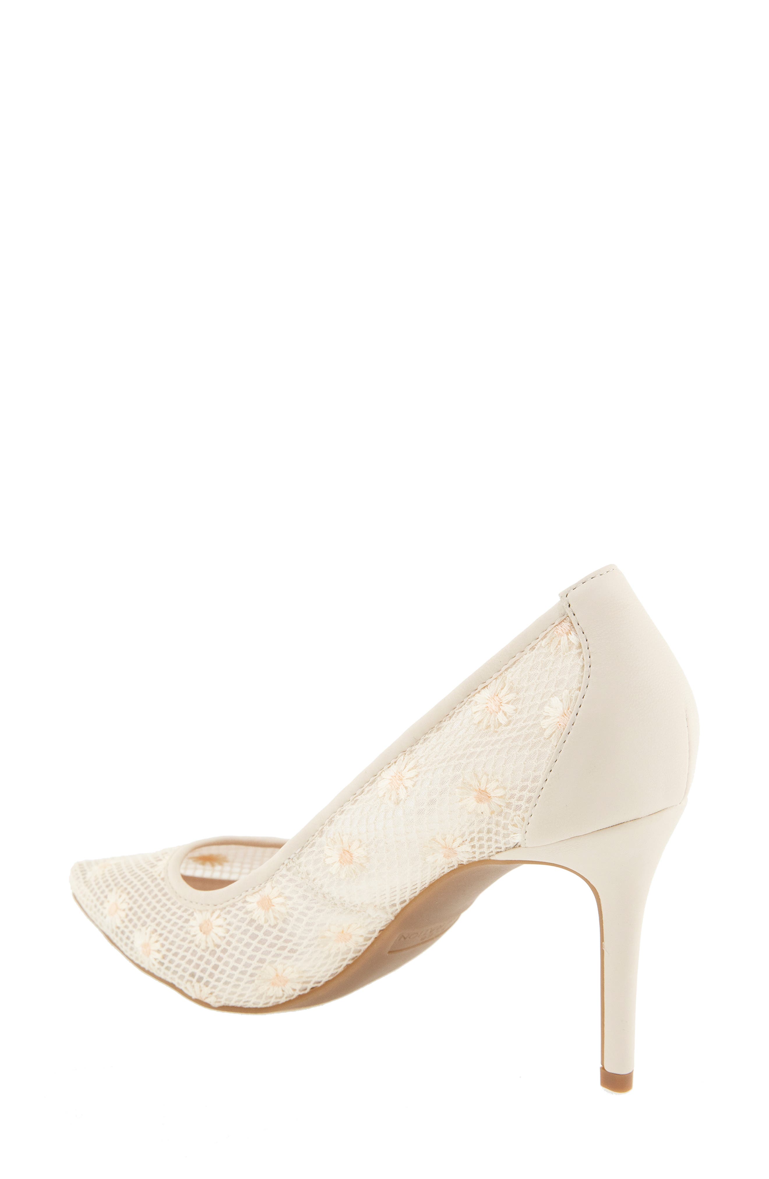 Embroidered Pointed Toe Pump - image 4