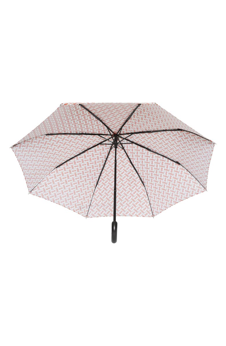 Burberry Trafalgar TB Monogram Umbrella, Alternate, color,