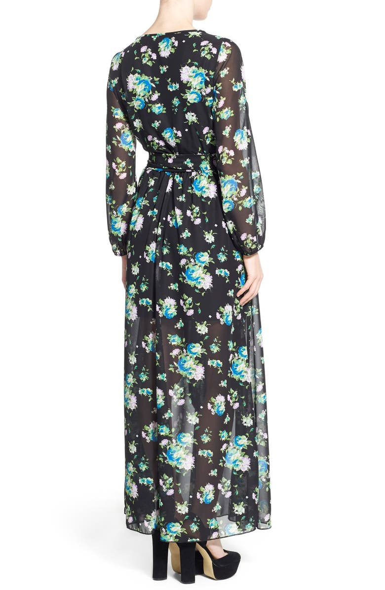 Dirty Ballerina Long Sleeve Maxi Dress, Alternate, color,