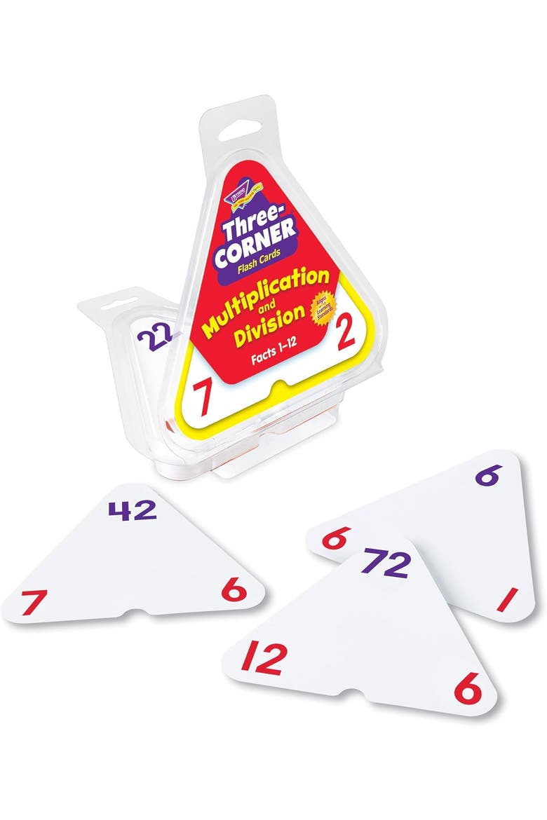 Multiplication and Division Flash Cards, Alternate, color, Multicolored