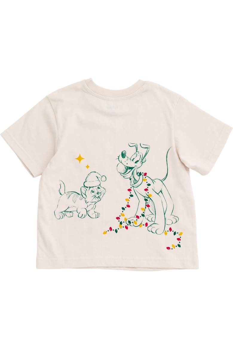 Holiday Short Sleeve T-Shirt, Alternate, color, Beige Disney Classics