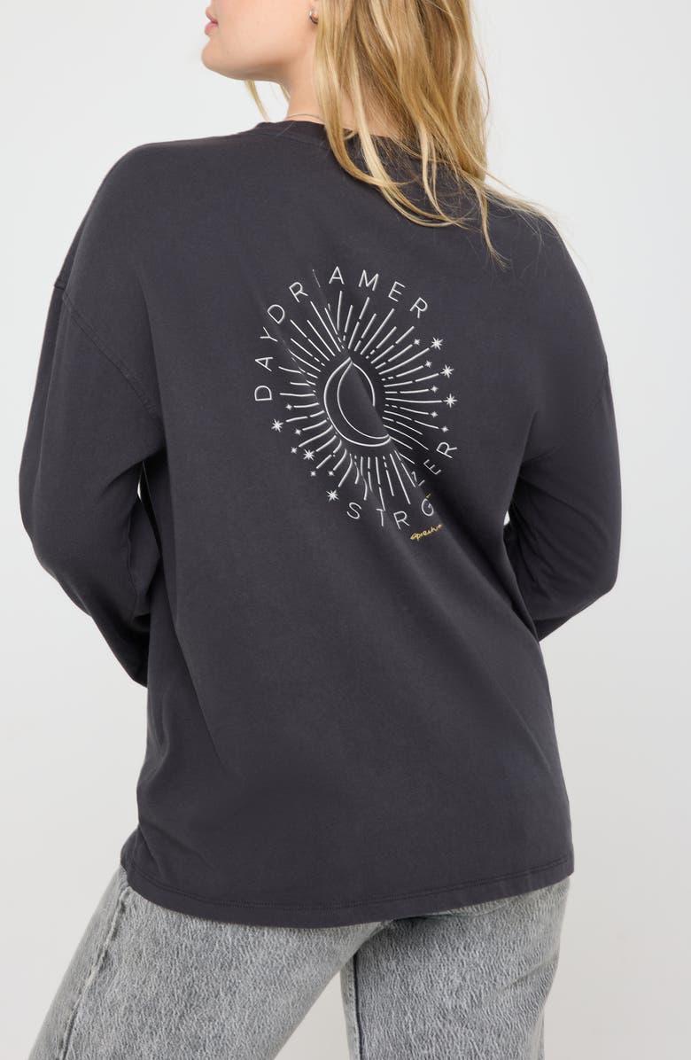 Spiritual Gangster 888 Dreamer Denver Long Sleeve Graphic T-Shirt, Alternate, color, Vintage Black