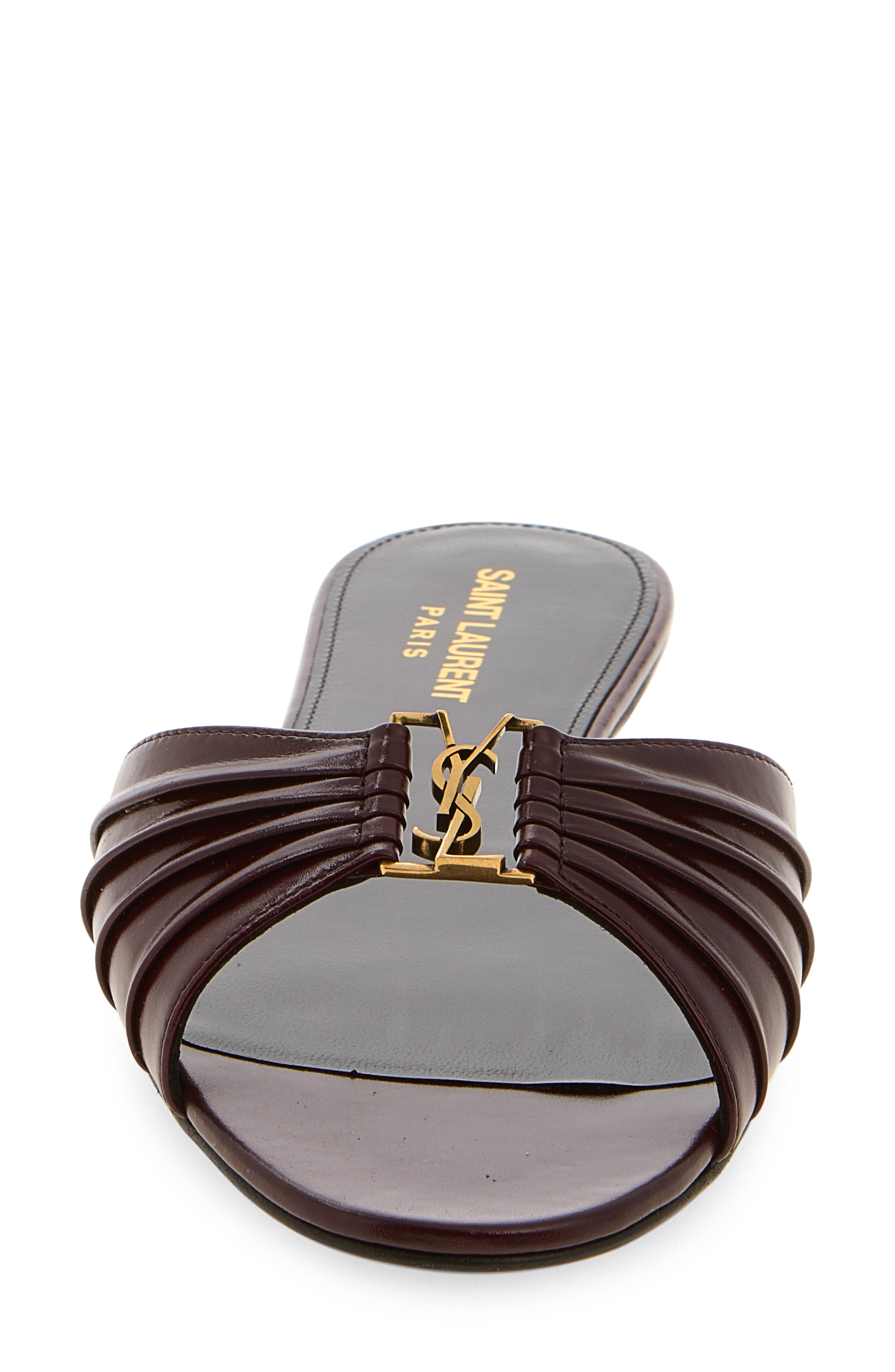 Babylone Slide Sandal, Alternate, color, VINTAGE BORDEAUX