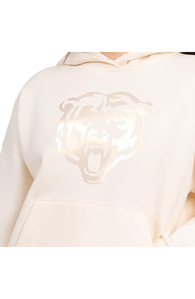STARTER Women's Starter  Cream Chicago Bears Pastels Relaxed Travel Hoodie, Alternate, color, Cream